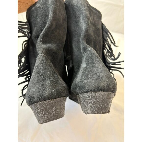 Minnetonka Women's Side Fringe Wedge Western Boot - Picture 8 of 16